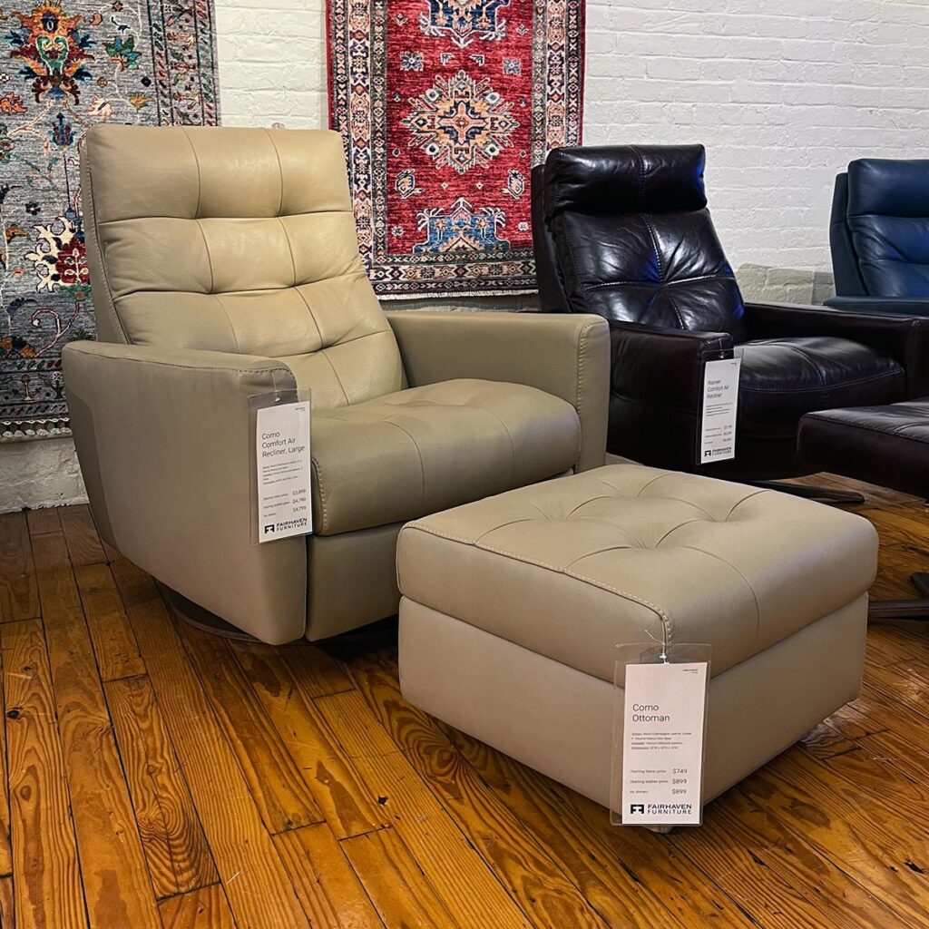 Como Comfort Air Chair & Ottoman Fairhaven Furniture
