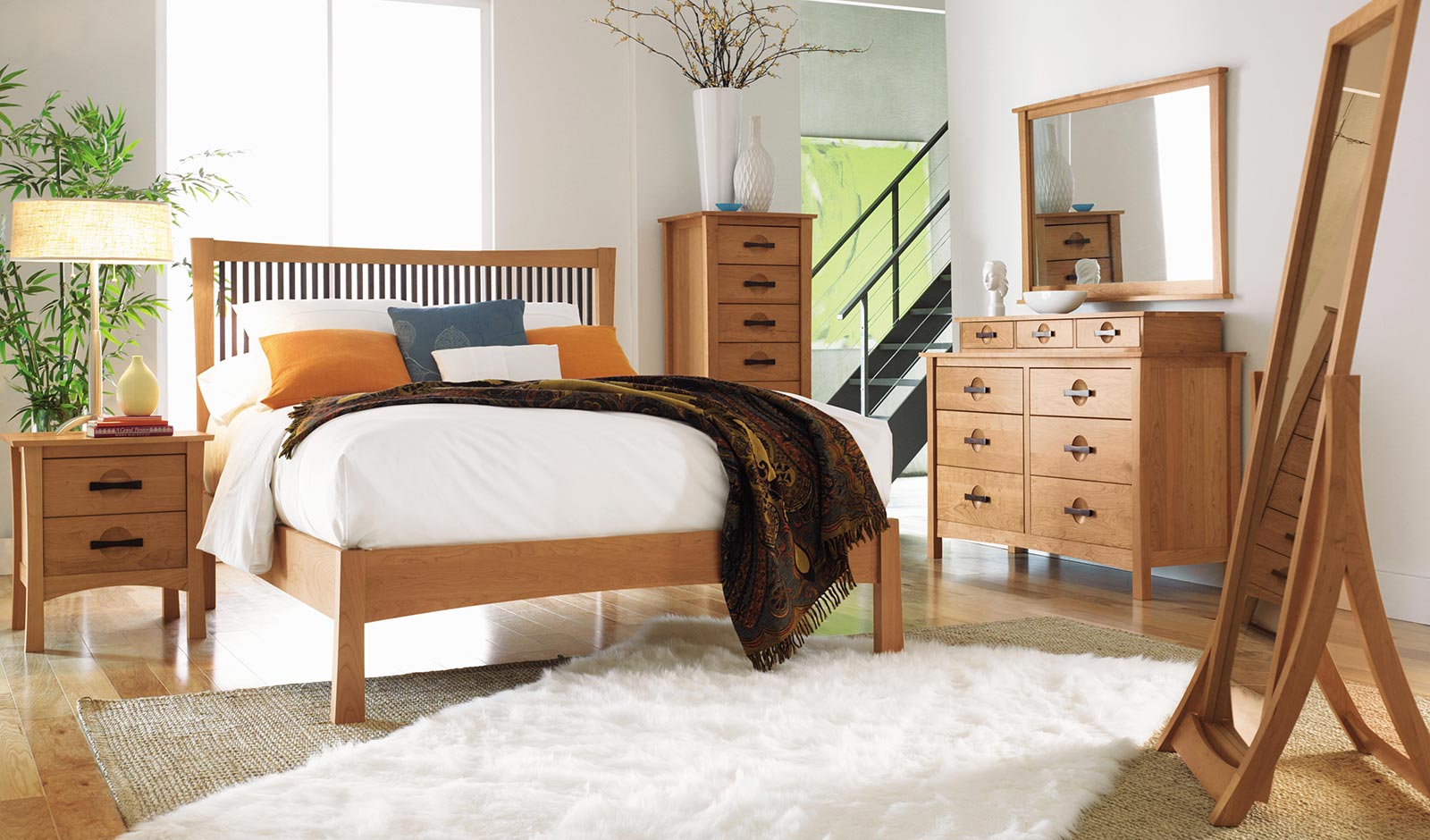 Berkeley Bedroom furniture in solid cherry from Copeland Furniture