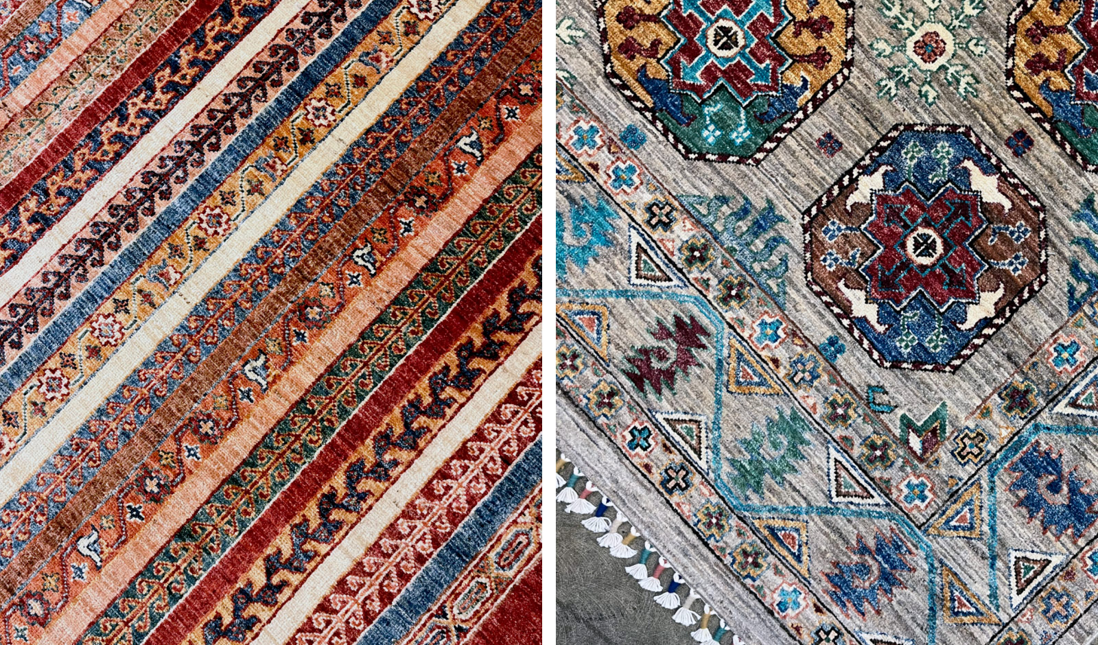 One-of-a-kind hand-knotted rugs