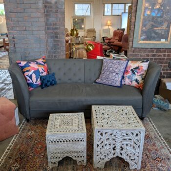 Bahia Sofa, Grey Leather