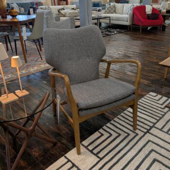Frederick Chair, Light Grey Fabric