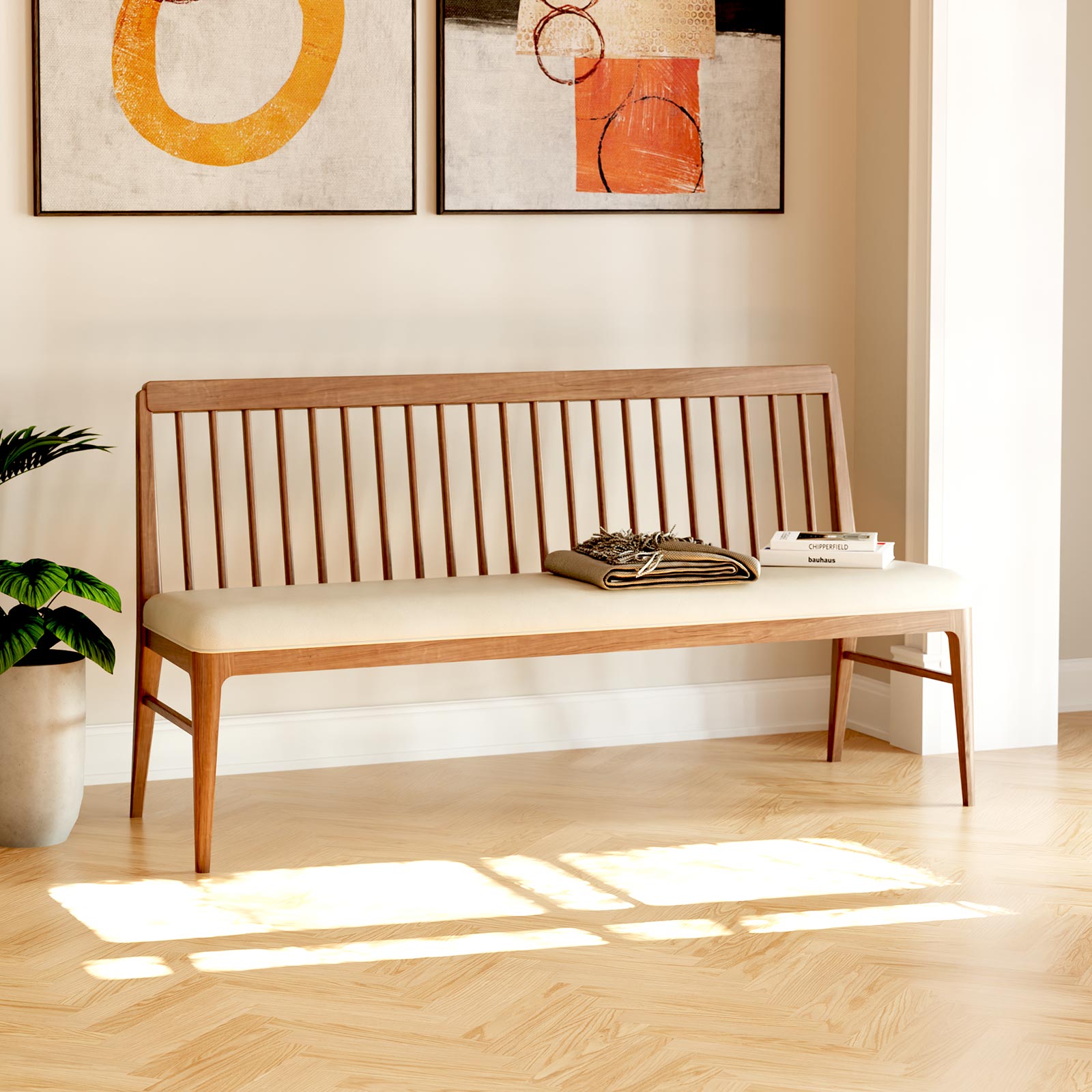 Walnut Grove Spindle Bench